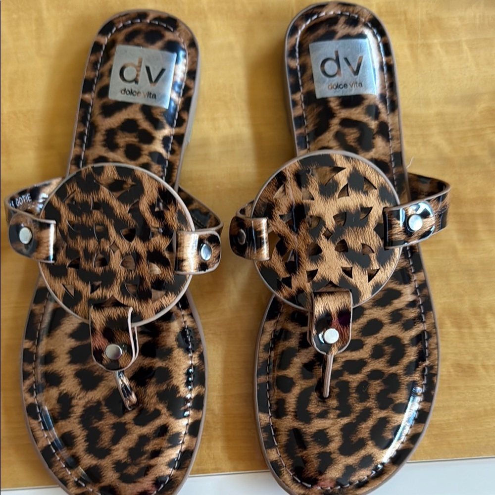 Dolce Vita Leopard Print Sandals